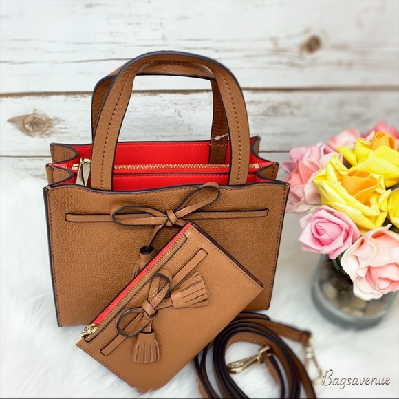 Kate spade SET hayes mini satchel small wallet - Picture 2 of 8